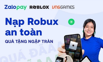 "Nạp Robux an toàn, nhận quà hấp dẫn từ Roblox VNG"