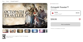 Octopath Traveler bị gỡ khỏi Nintendo eShop Mỹ đột ngột