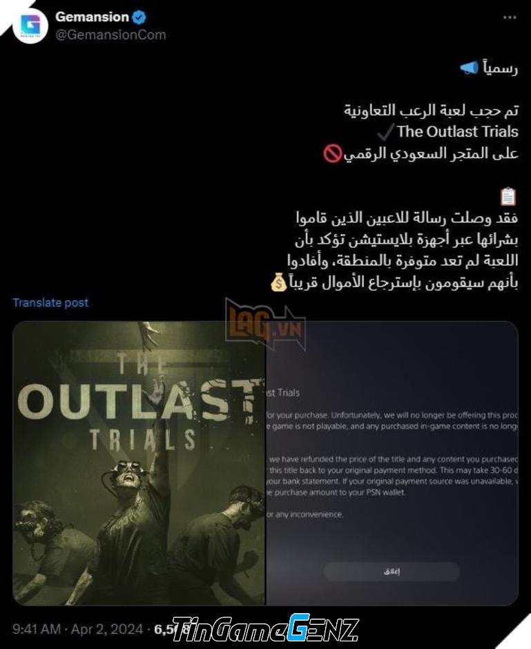 The Outlast Trials bị cấm tại một quốc gia sau ra mắt chính thức