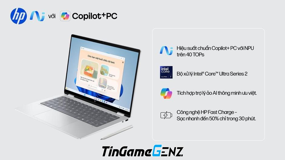 **HP OmniBook X Flip 14: Đột Phá Công Nghệ AI Thế Hệ Mới Cho Game Thủ** **HP OmniBook X Flip 14: Đột Phá Công Nghệ AI Thế Hệ Mới Cho Game Thủ**