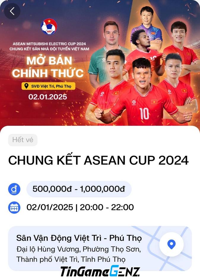 “Ứng Dụng Mở Bán Vé Chung Kết ASEAN Cup 2024 Gặp Sự Cố Ngay Từ Khi Ra Mắt: Người Hâm Mộ Lo Lắng!”