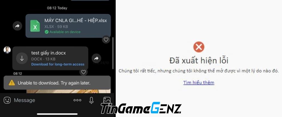 **Zalo Gặp Sự Cố: Người Dùng Kêu Cứu Vì Không Thể Gửi và Nhận Tập Tin**