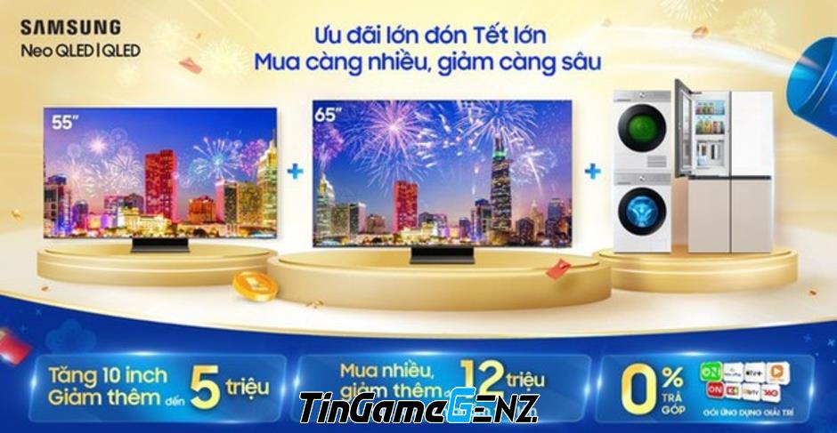 4 mẫu TV giá tốt để đón Tết lớn cuối năm