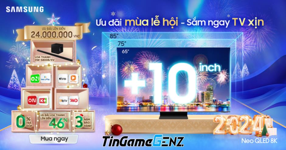 4 mẫu TV giá tốt để đón Tết lớn cuối năm