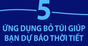 5 ứng dụng dự báo thời tiết tiện lợi cho điện thoại di động