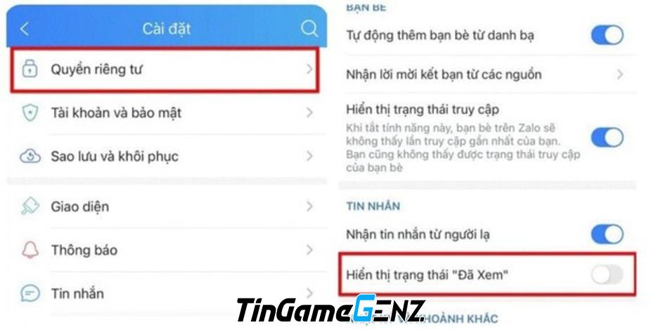 Cách đọc tin Zalo không để người gửi biết đã xem