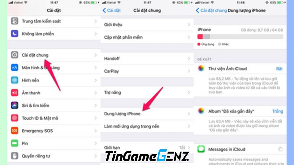 Cách dọn dẹp rác trên iPhone