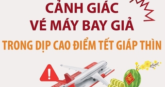 Cảnh giác vé máy bay giả trong Tết Giáp Thìn