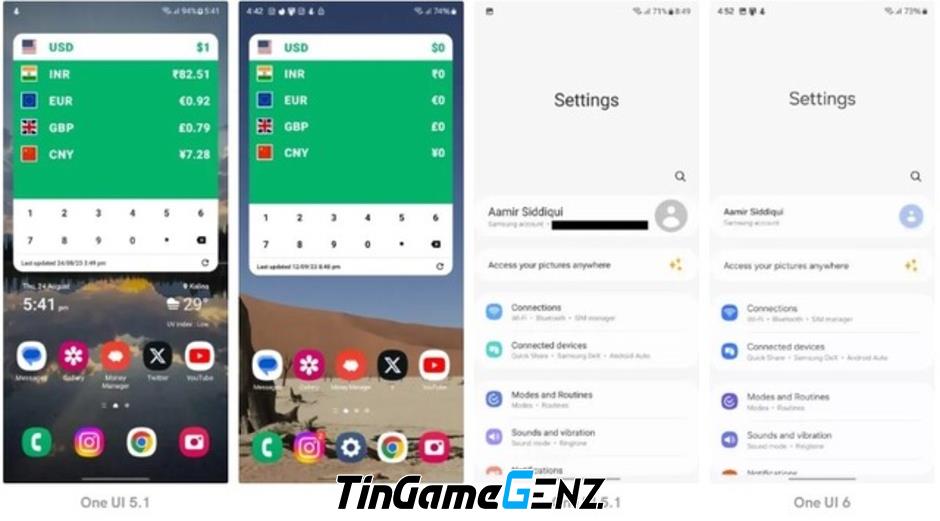 Cập nhật giao diện mới One UI 6 trên điện thoại Samsung sắp ra mắt.