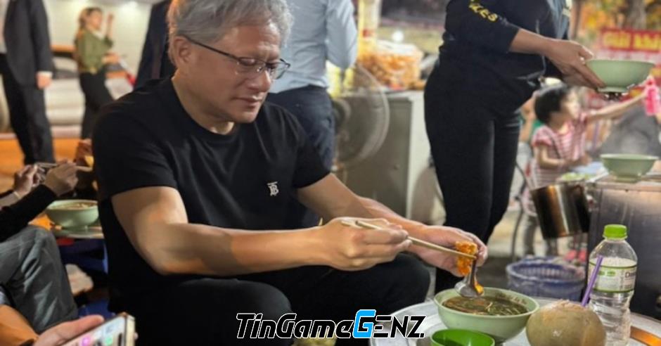 CEO Nvidia đến Việt Nam, nhìn ngắn gọn: Trải nghiệm ẩm thực vỉa hè