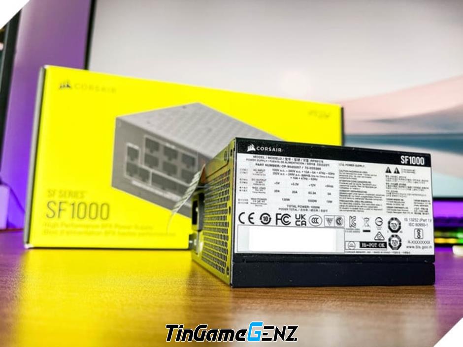 Corsair SF1000 - Bộ Nguồn SFX 1000W Nhỏ Gọn và Mạnh Mẽ Cho PC Gaming