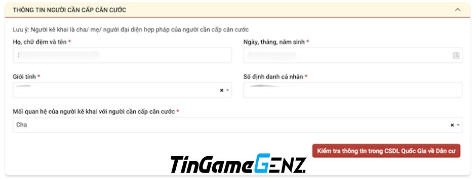 Đăng ký căn cước gắn chip cho trẻ dưới 6 tuổi: Hướng dẫn nhanh, dễ dàng và miễn phí.