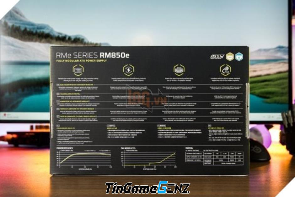 Đánh giá Nguồn CORSAIR RM850e: Giải pháp ATX 3.1 Tối Ưu Cho PC Hiệu Năng Cao và Thiết Kế Gọn Gàng