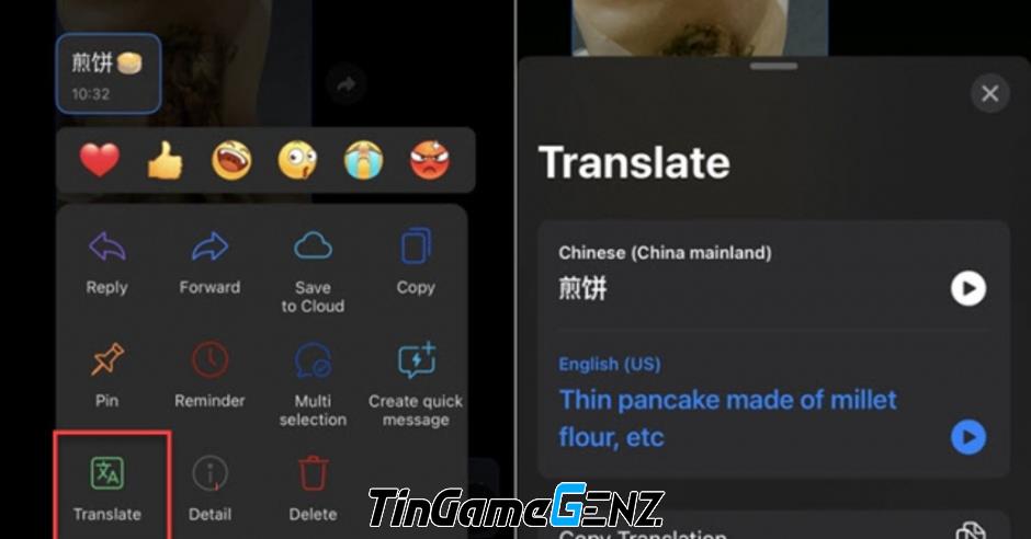 Dịch chat Zalo nhanh từ tiếng nước ngoài