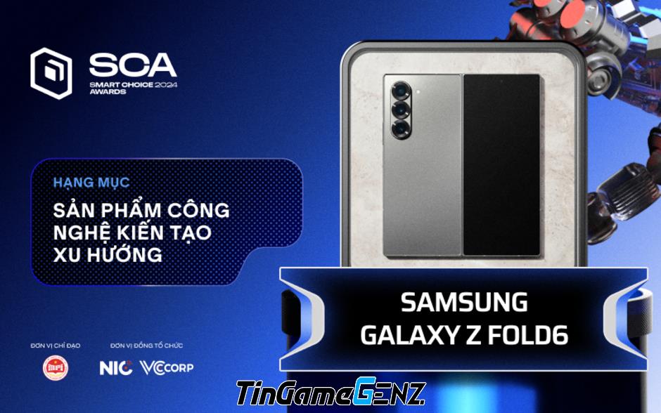 "Galaxy Z Fold6: Sản Phẩm Đột Phá Được Vinh Danh Nhờ Đổi Mới Sáng Tạo – Khẳng Định Vị Thế Dẫn Đầu"