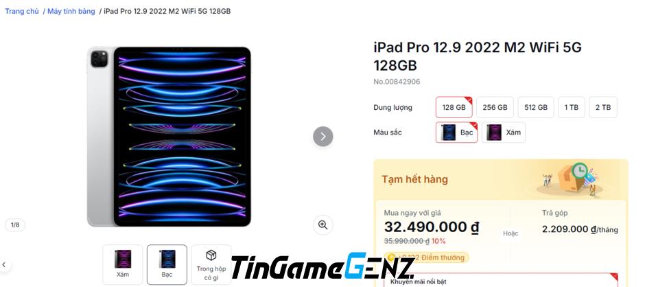 Giá iPad giữa tháng 8: Giảm tới 4 triệu đồng