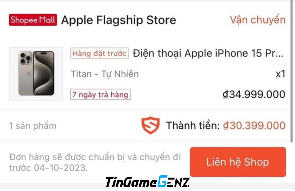 Giá rẻ nhất iPhone 15 Pro Max tại Việt Nam.