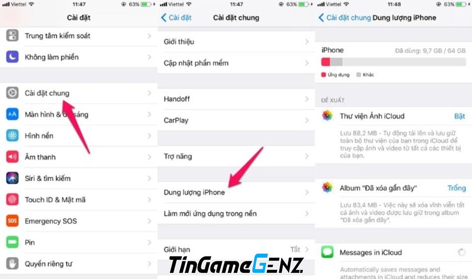 Giải phóng không gian trên iPhone để có thể thoải mái đón Tết