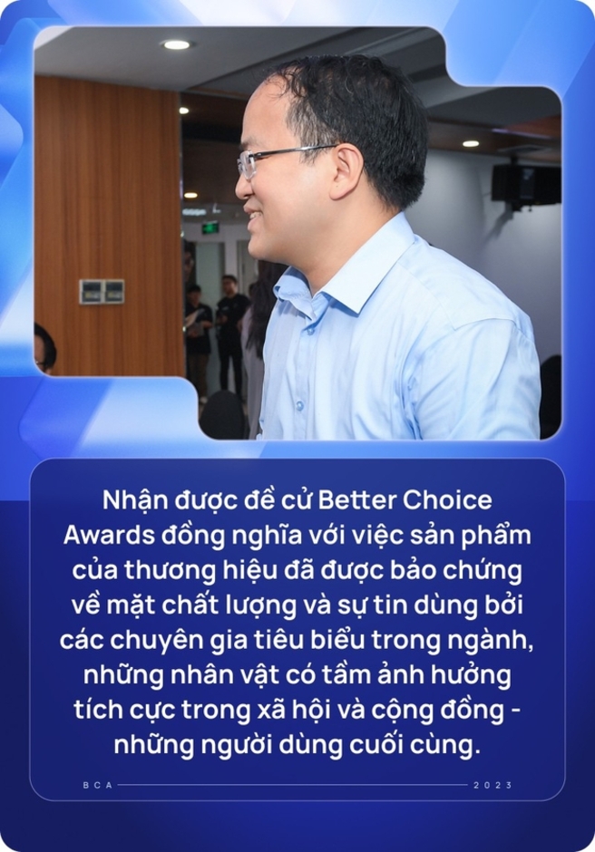 Giám đốc NIC khẳng định đề cử Better Choice Awards đảm bảo chất lượng và uy tín từ các chuyên gia, người có tầm ảnh hưởng và người tiêu dùng.