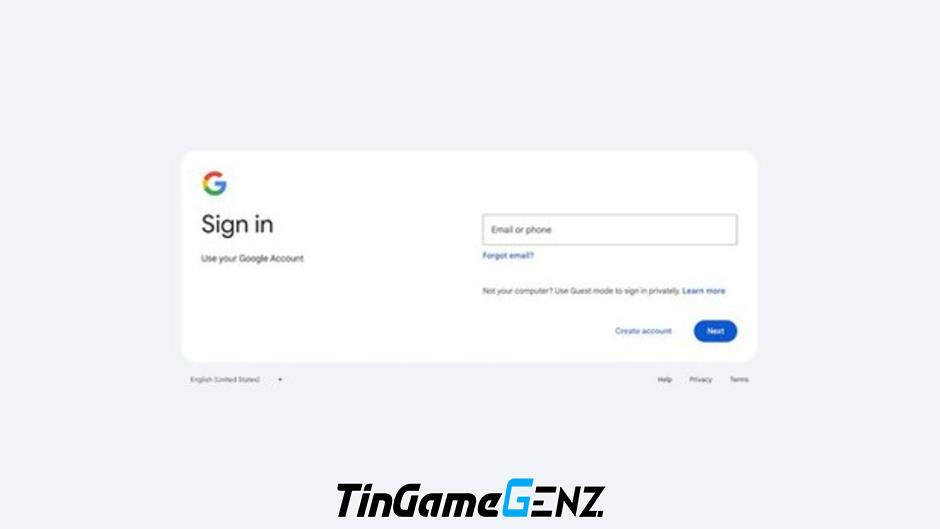 Giao diện đăng nhập Google thay đổi đột ngột: Có nguy cơ bị hack không?