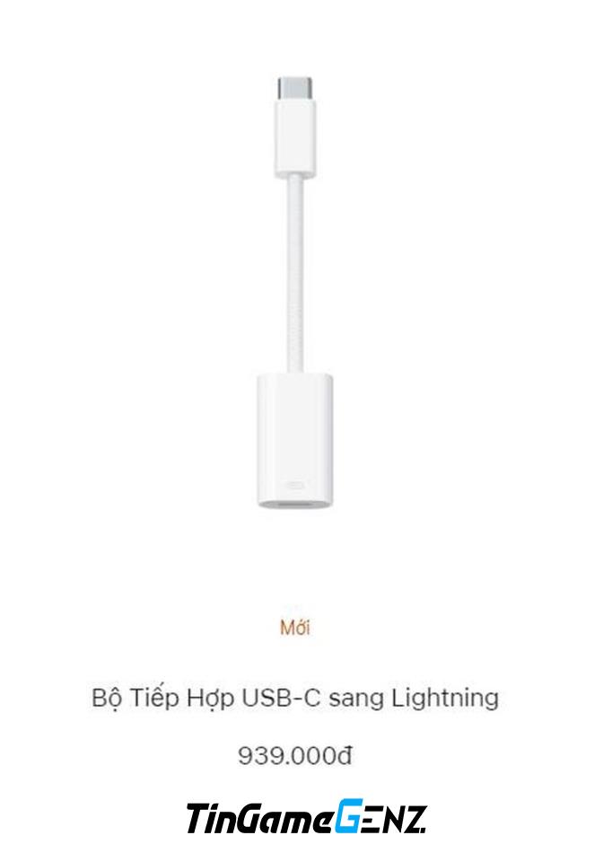 Giữ cổng Lightning trên iPhone 15 yêu cầu chi phí gần 1 triệu đồng cho người dùng.