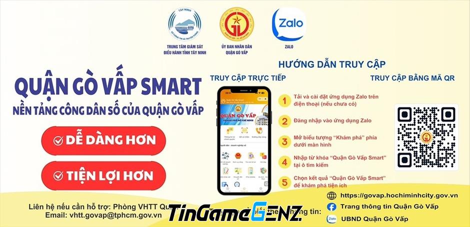 Gò Vấp (TP.HCM) ra mắt nền tảng công dân số trên Zalo Mini App