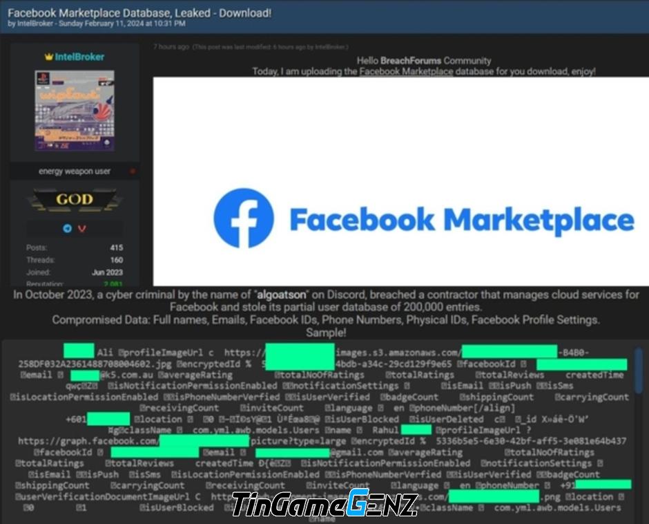 Hacker đánh cắp 200 nghìn tài khoản Facebook thông qua tính năng mua bán trên MXH.