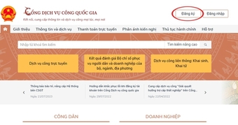 Hướng dẫn đăng ký tài khoản dịch vụ công quốc gia qua số điện thoại di động