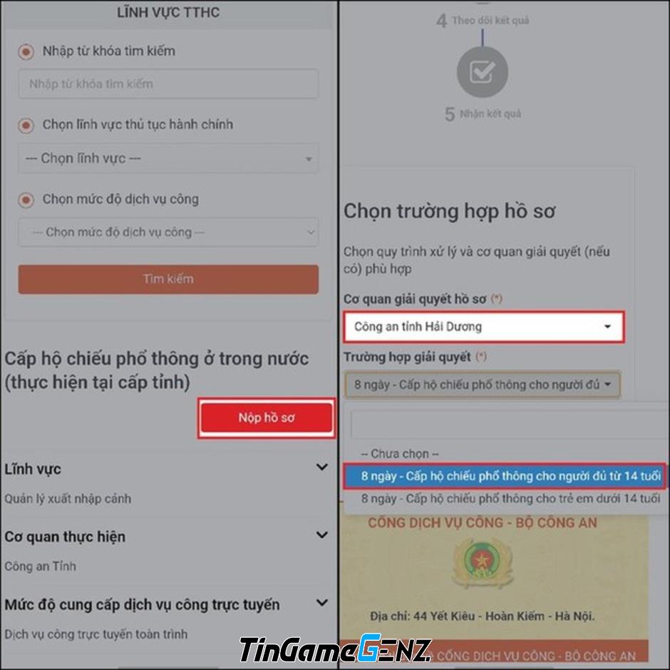 Hướng dẫn làm hộ chiếu gắn chip online nhanh qua Zalo tại nhà.