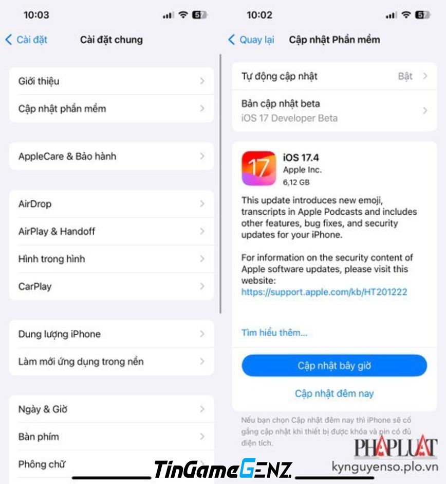 iOS 17.4: 10 tính năng mới và bản sửa lỗi được cập nhật