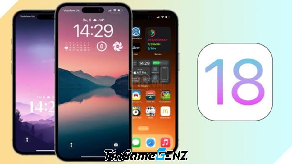 iOS 18: Tuỳ chỉnh màn hình chính đa dạng hơn