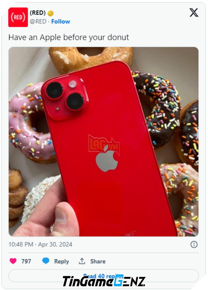 iPhone 15 sẽ ra mắt phiên bản Product RED