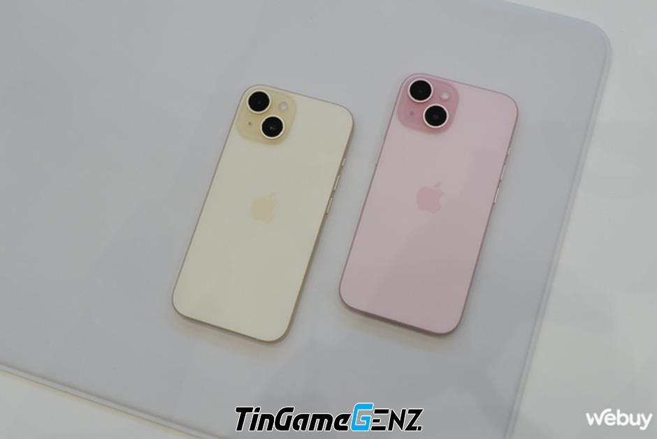 iPhone 15 và iPhone 15 Plus có màn hình 