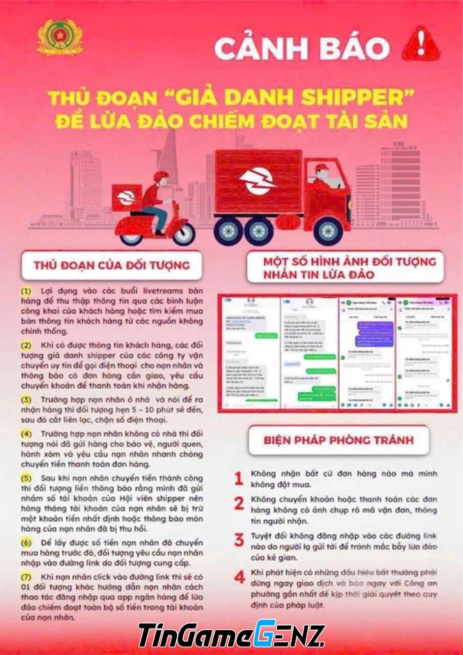 "Khách hàng cẩn trọng: Phụ nữ mất 2 tài khoản ngân hàng vì tin lời kẻ mạo danh shipper"