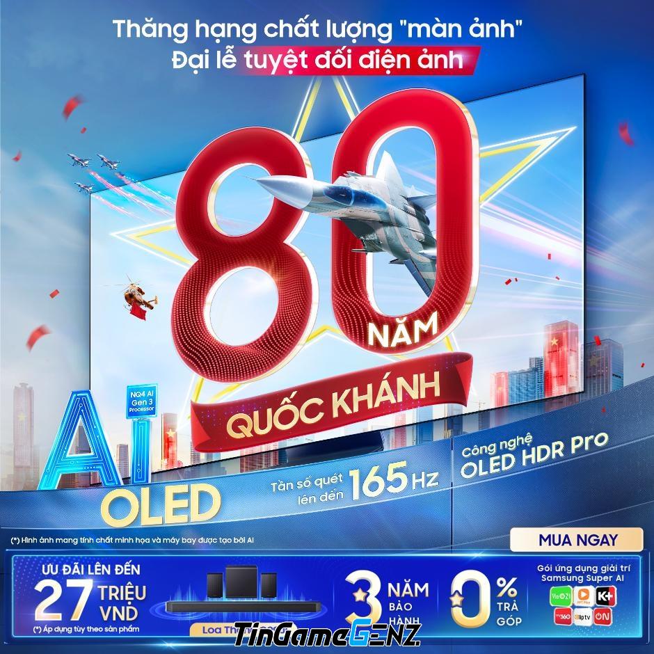 Khám Phá Âm Thanh Đẳng Cấp: Tận Hưởng Đại Lễ Quốc Khánh Với Samsung AI TV Khám Phá Âm Thanh Đẳng Cấp: Tận Hưởng Đại Lễ Quốc Khánh Với Samsung AI TV