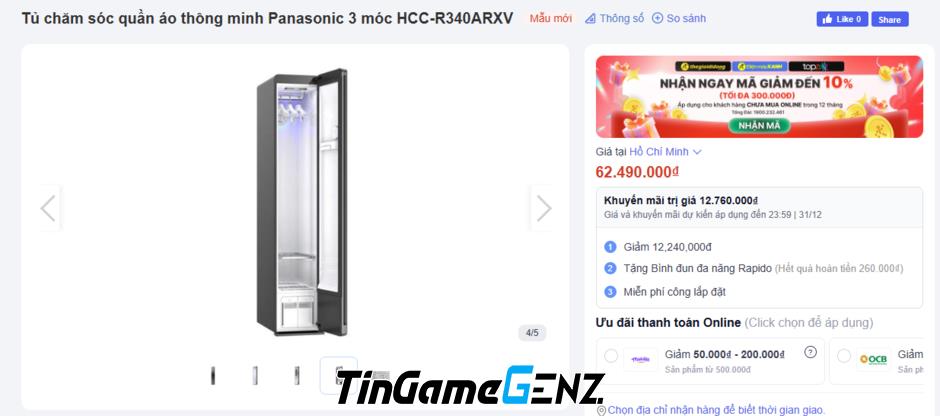 "Khám Phá Giá Máy Giặt Panasonic Inverter Tháng 12: Khởi Đầu Từ 4,99 Triệu Đồng"