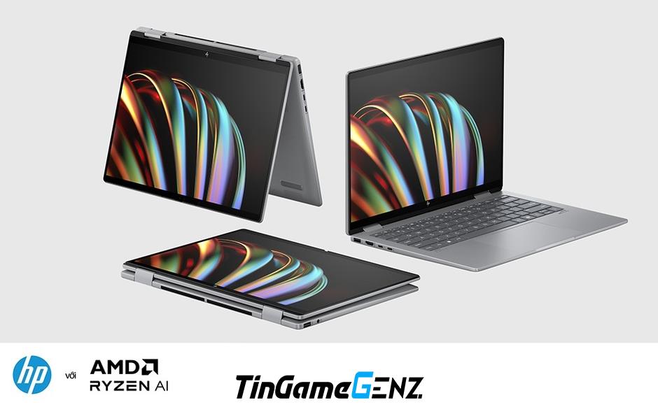 "Khám Phá HP Envy x360 AI PC: Tối Ưu Hiệu Suất Với Chip AMD Ryzen™"