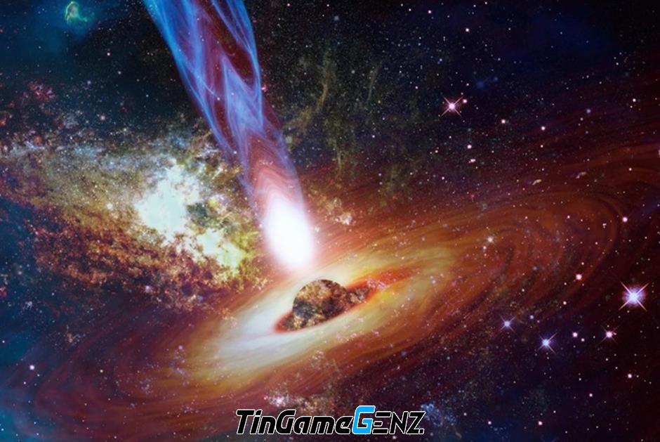 Khám Phá Tia Lỗ Đen Khổng Lồ: Kích Thước Lớn Gấp Ba Lần Ngân Hà!