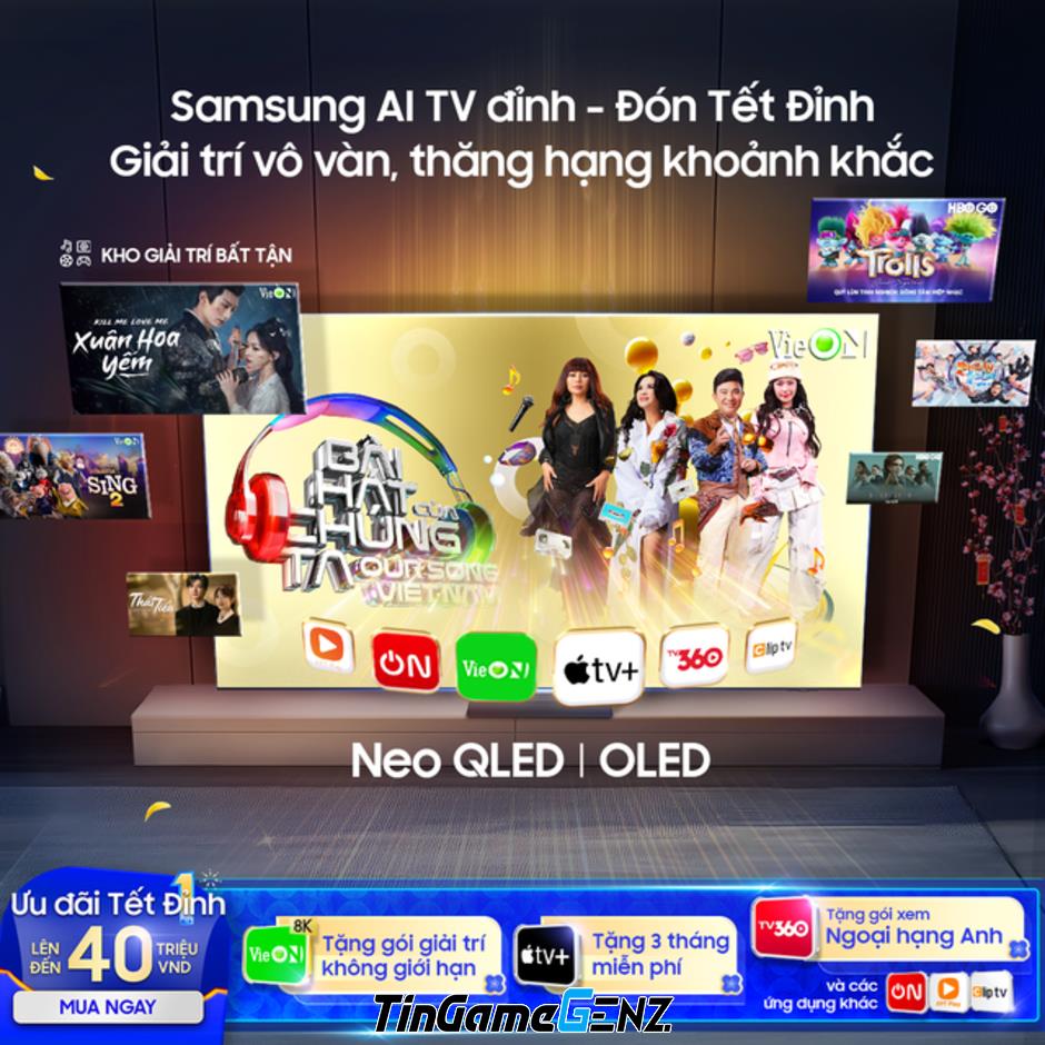 "Khám Phá TV AI OLED Mới: Tăng Cường Trải Nghiệm Chơi Game và Giải Trí Ngày Tết"