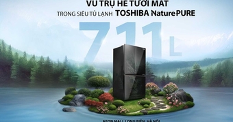 "Khám Phá Vũ Trụ Hè Tươi Mát Tại AEON Mall: Trải Nghiệm Siêu Tủ Lạnh Toshiba NaturePURE 711L"
