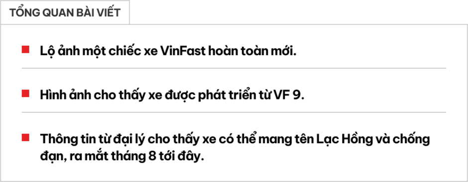 Khám Phá Xe VinFast Mới: Đặc Điểm Nổi Bật, Thiết Kế Giống VF 9 và Khả Năng Chống Đạn - Ra Mắt Tháng 8 Này! Khám Phá Xe VinFast Mới: Đặc Điểm Nổi Bật, Thiết Kế Giống VF 9 và Khả Năng Chống Đạn - Ra Mắt Tháng 8 Này!