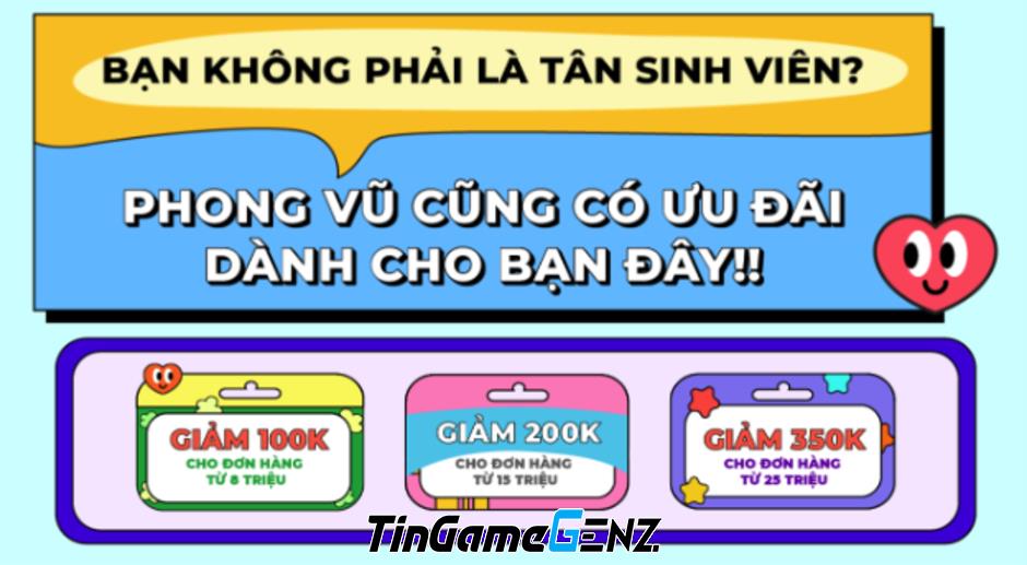 Khuyến Mãi Laptop Mùa Khai Giảng 2024: Sinh Viên Tại Phong Vũ Nhận Ưu Đãi Hấp Dẫn Đến 5 Triệu!