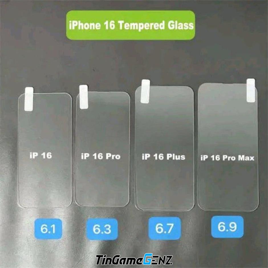 Kích cỡ màn hình của iPhone 16 Pro và iPhone 16 Pro Max