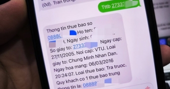 Kiểm tra CCCD có đăng ký số điện thoại lạ qua tin nhắn SMS