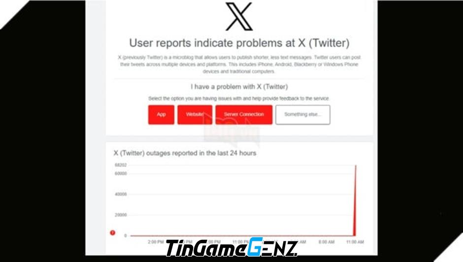 Mạng xã hội X gặp sự cố lớn, gây sập toàn cầu chưa rõ nguyên nhân