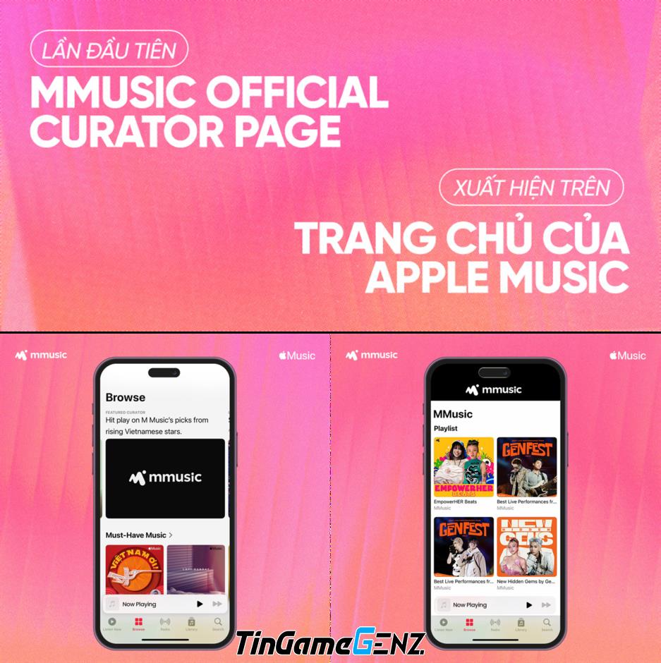 MMUSIC trở thành Music Curator chính thức của Apple Music tại Việt Nam