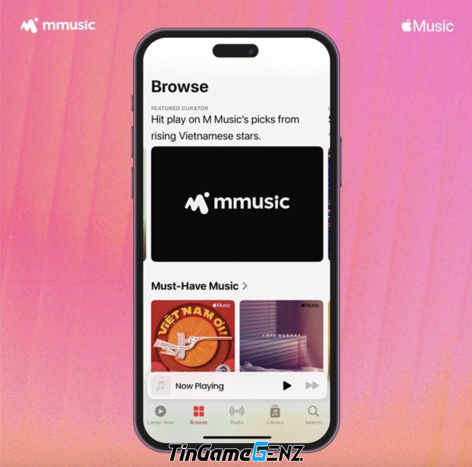 MMUSIC trở thành Music Curator chính thức của Apple Music tại Việt Nam