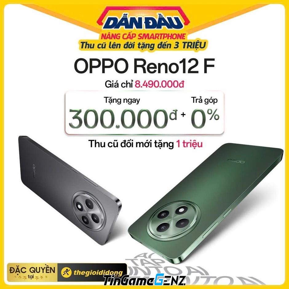 Mở Bán Đặc Quyền Reno12 F 4G Tại Thế Giới Di Động