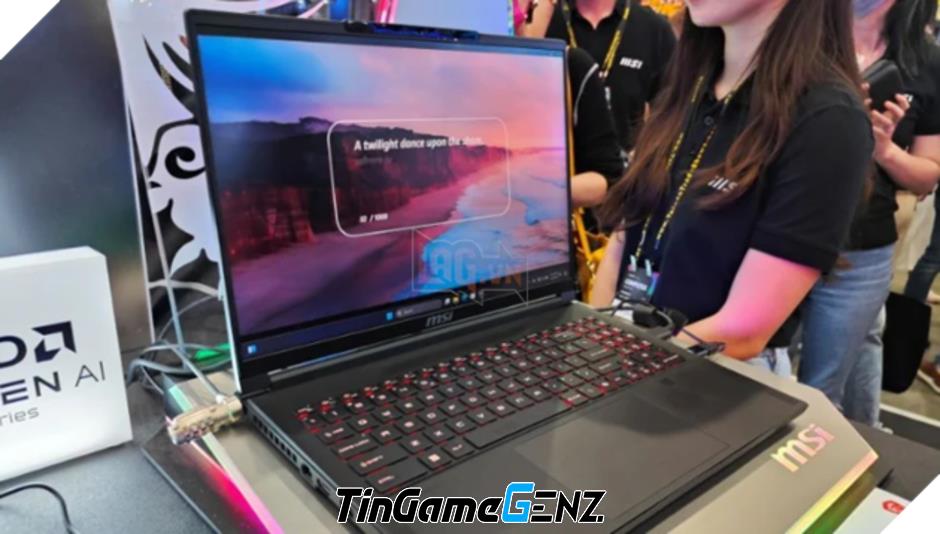 MSI giới thiệu laptop tích hợp AI mới với chip AMD