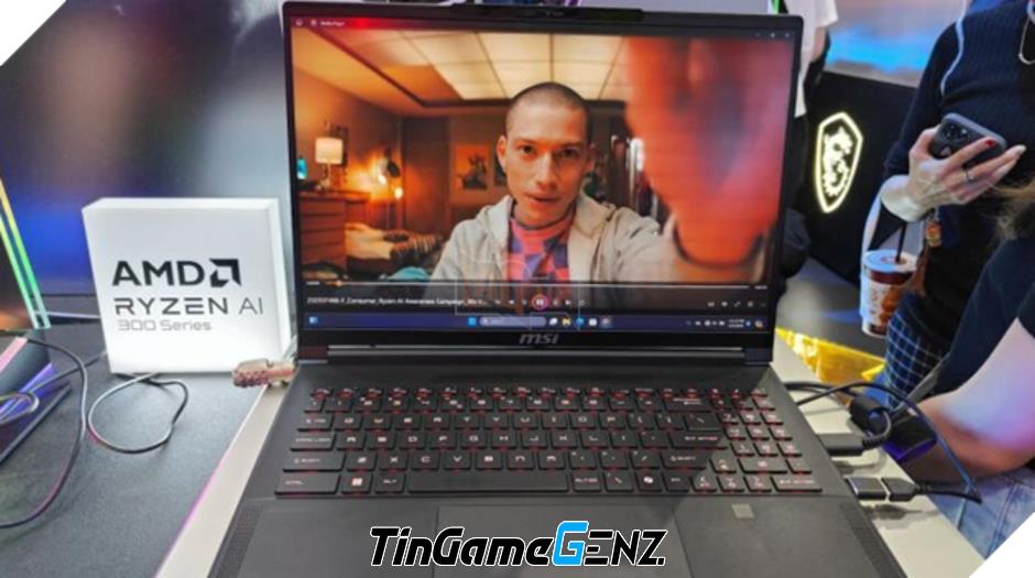 MSI giới thiệu laptop tích hợp AI mới với chip AMD